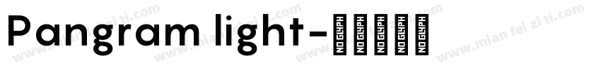 Pangram light字体转换